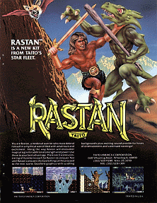 Rastan (US set 1) Game Cover